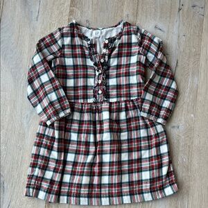 Plaid Long Sleeve Dress